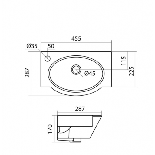 Раковина полувстраиваемая Santek Форум 1.WH11.0.542 белая